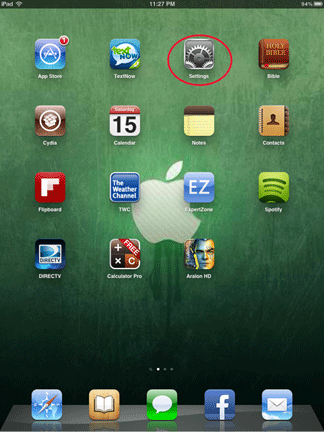 iDevice, Settings Icon